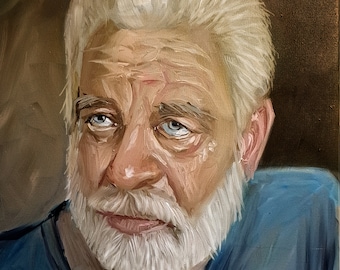 Custom Oil Portrait Painting from Photo Personalized Wall Art Commission