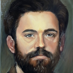 Custom Hand-painted portrait from photo to painting Customized portrait to order Personalized portrait Custom oil portrait Commission