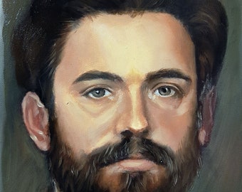 Custom Oil Portrait Painting: Hand-Painted Portrait from Photo