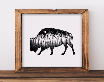 Buffalo Art Print