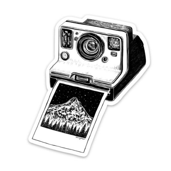 polaroid sticky film camera