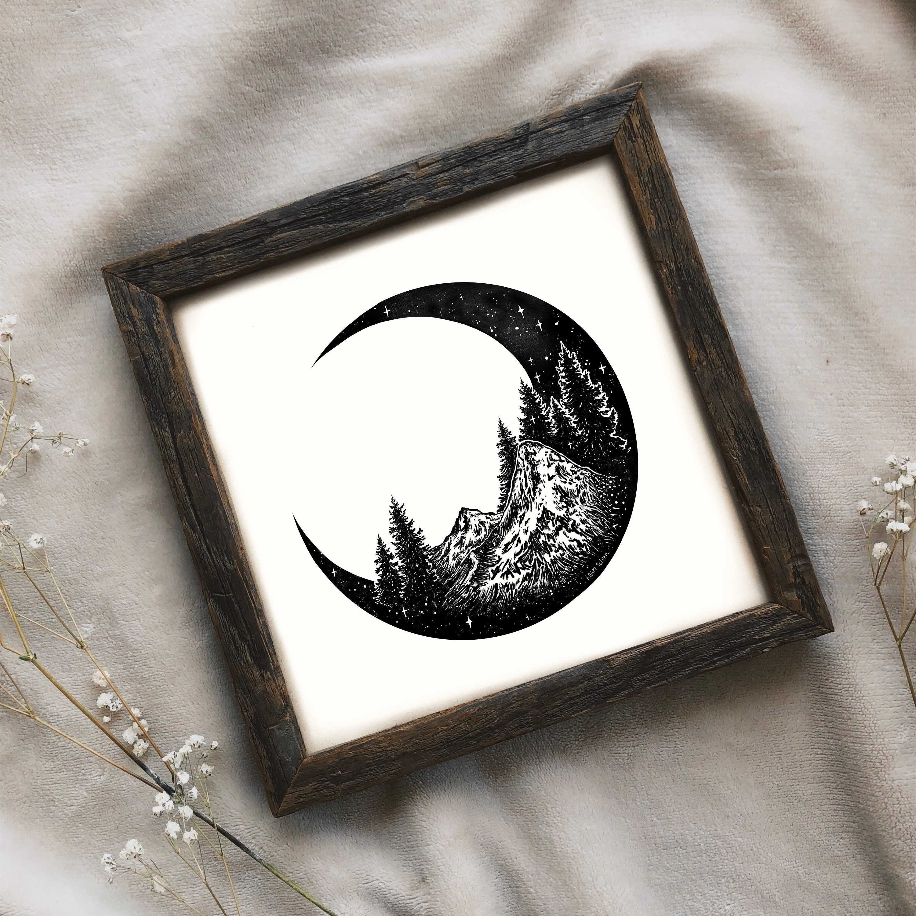 Crescent Moon Art