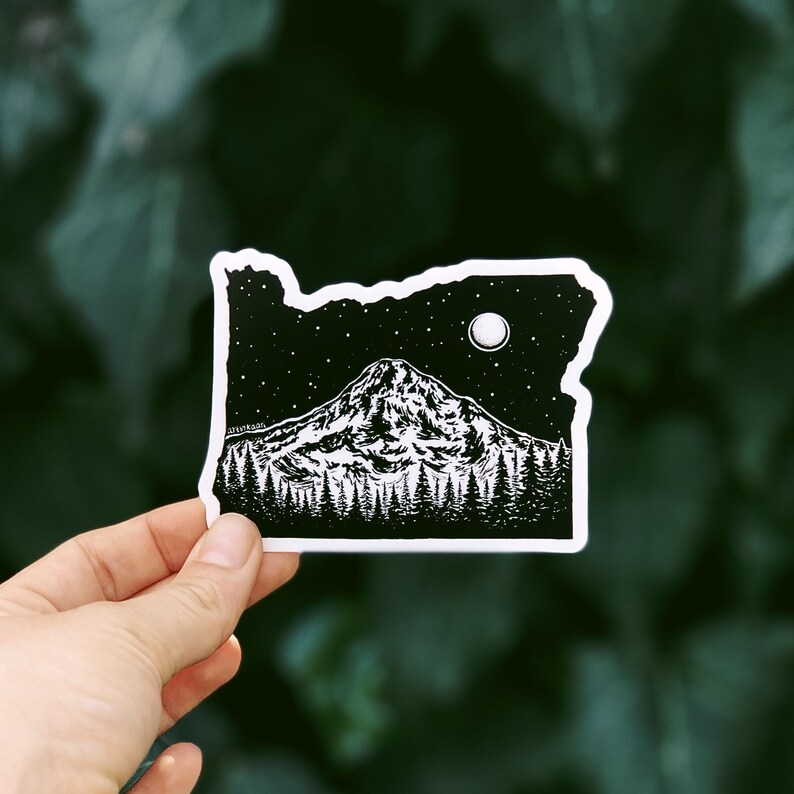 Sticker Bush Oregon Oregon State Vinyl Sticker - Explore Oregon Mountain Decal Waterproof ...