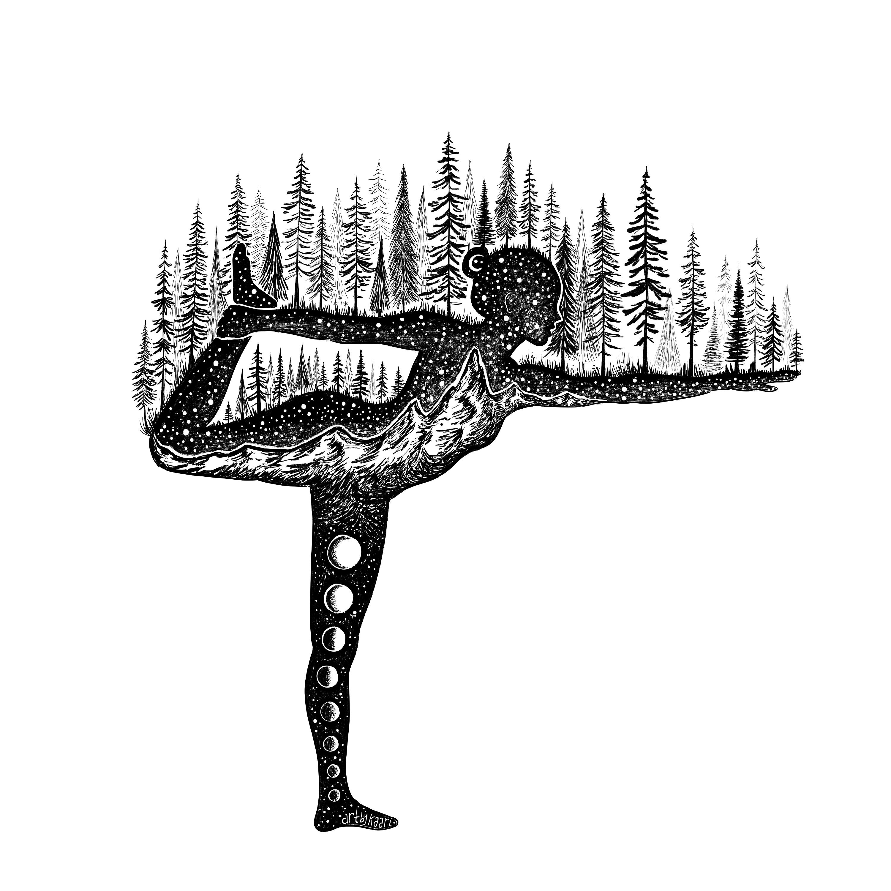 Yoga Pose IV Fine Art Print