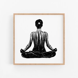 Yoga Forest Woman Art Print: Grounded Yogi Gift image 5