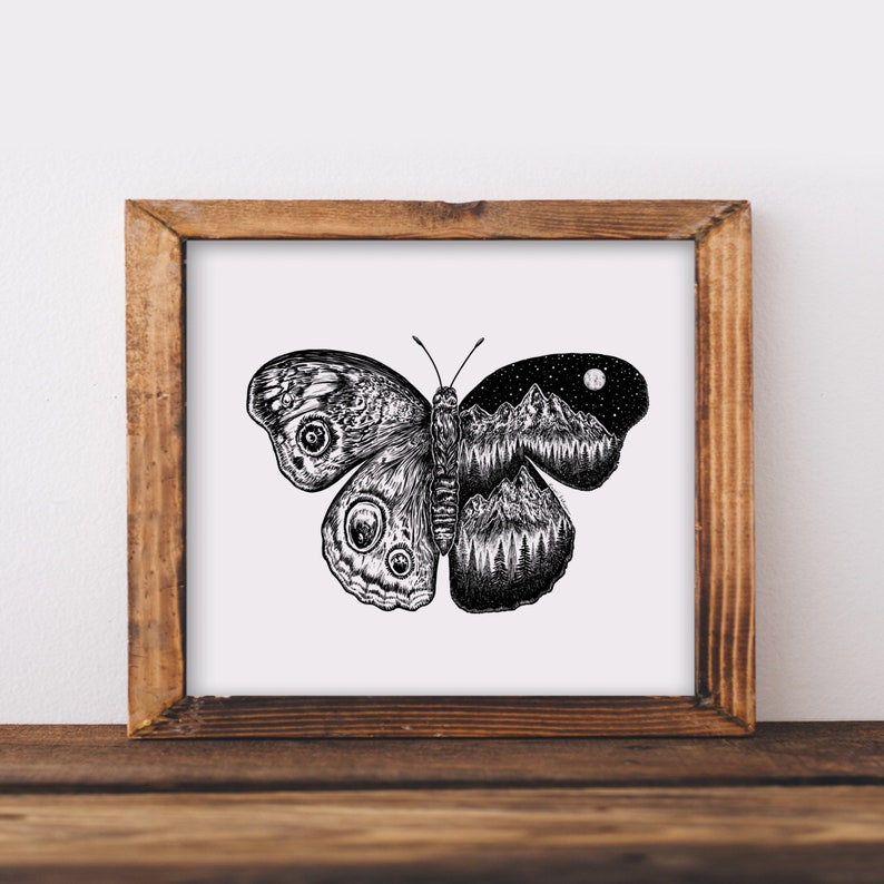 Mountainous Butterfly Fine Art Print image 1
