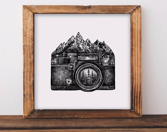 Mountain Camera Fine Art Print