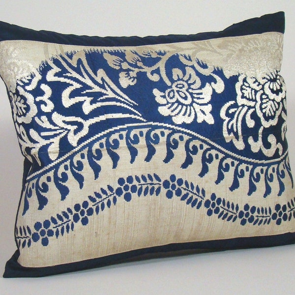 Vintage Indigo Pillow Etsy