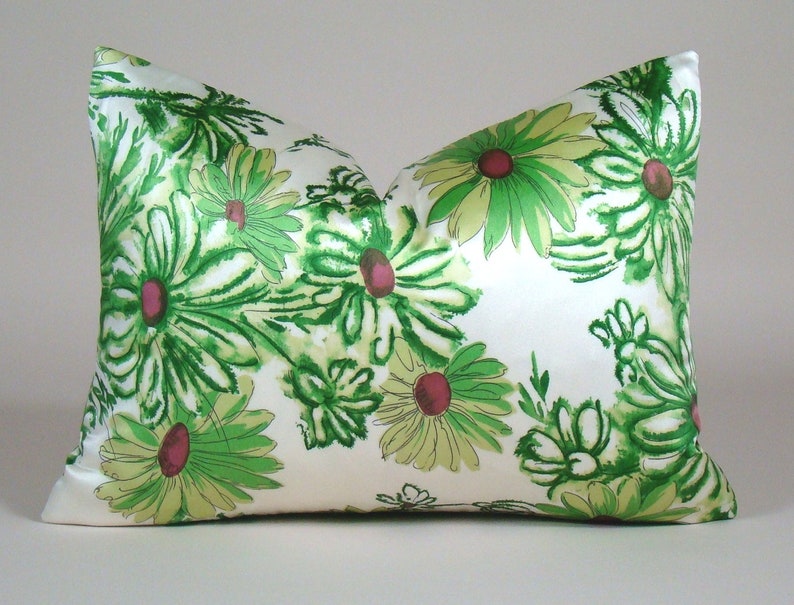 bright floral pillows