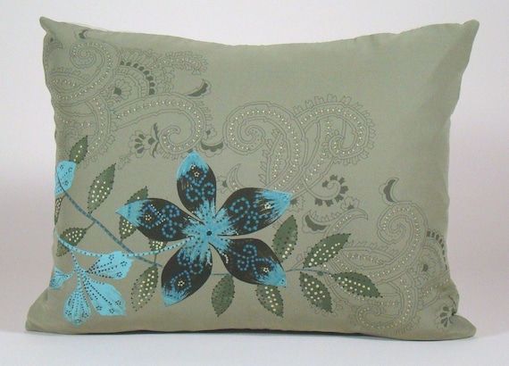 Designer silk top throw pillows