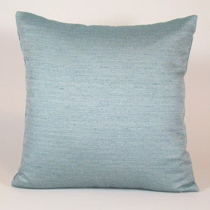 Mint green textured pillow cover, green accent pillow, pastel pillow, decorative pillows 18 x 18, contemporary throw pillow, modern decor