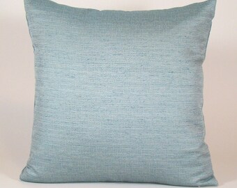 Mint Green Textured Pillow Cover: Contemporary Accent Pillow (18x18)