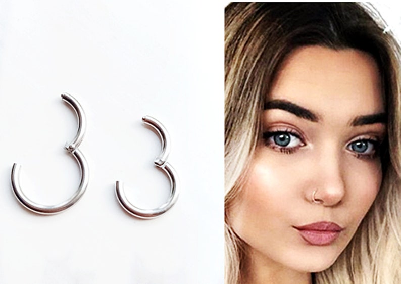 Simple Small Nose Stud Ring Nose Hoop Cartilage Hoop Ring Etsy