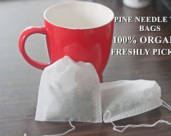 Pine needle tea BAGS! Packs of 5| 10| 15| 20|30|40|50|60| 100