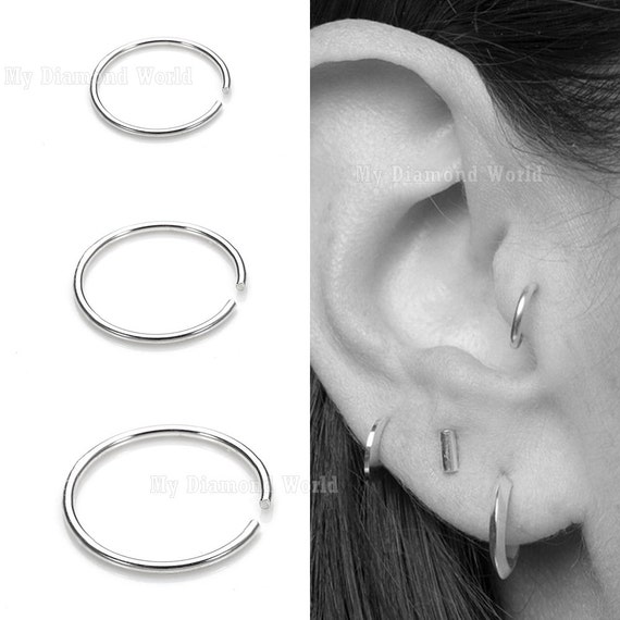 22g Tragus Ring Forward Helix Cartilage Earring Helix Ring Etsy