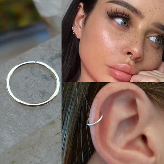 9ct gold store nose hoop