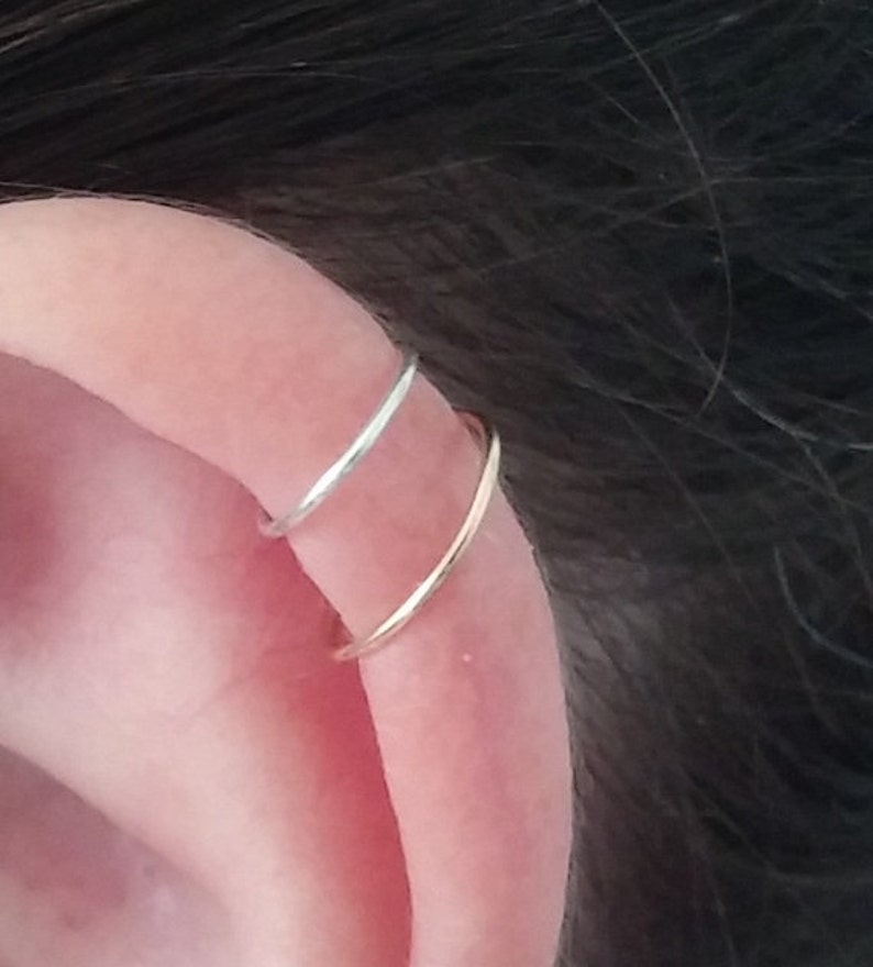 Forward Helix Cartilage Earring Simple Cartilage Ring Helix Ring Hoop 20g Tragus Ring 10mm 6mm Custom Size 8mm