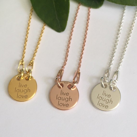 Dainty engraved necklace clearance