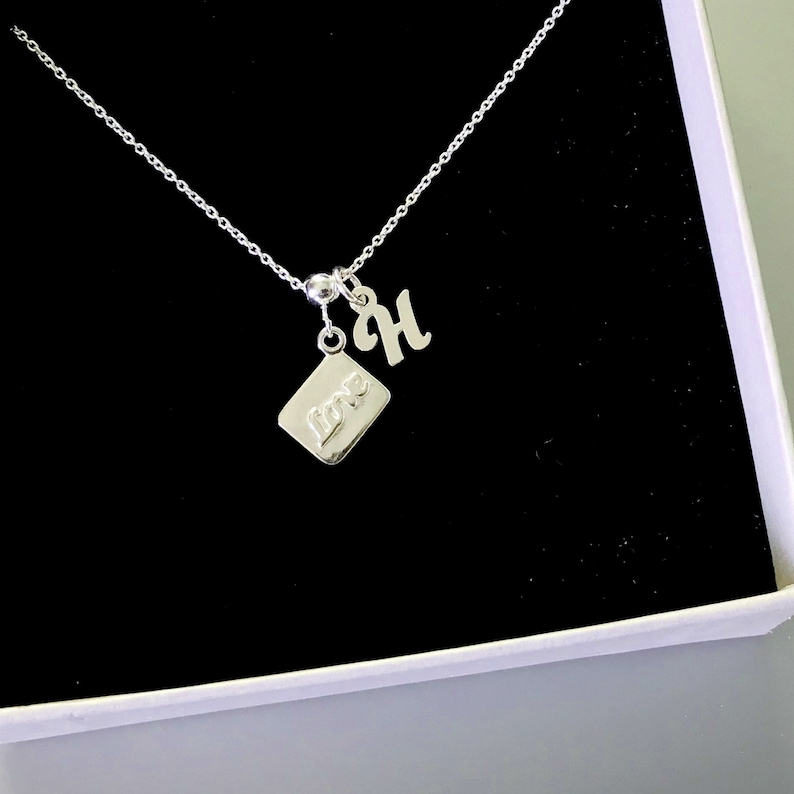 Christmas Valentines Gift Gift For her Love Letter Necklace Envelope Necklace Birthday Gift Sterling Silver Mail Necklace