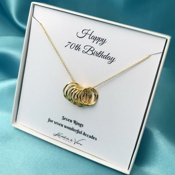 70th birthday jewellery for her deals
