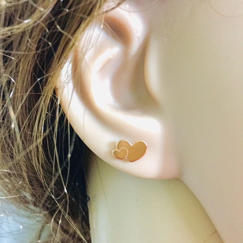 24K Gold Plated Earrings 18K Rose Gold Plated Ear Studs Sterling Silver Heart Studs Star Earrings