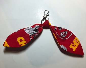 KC chiefs zipper charm backpacks handbags jackets key ring chain