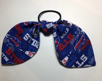elastic hair tie buffalo bills scarf fabric bow