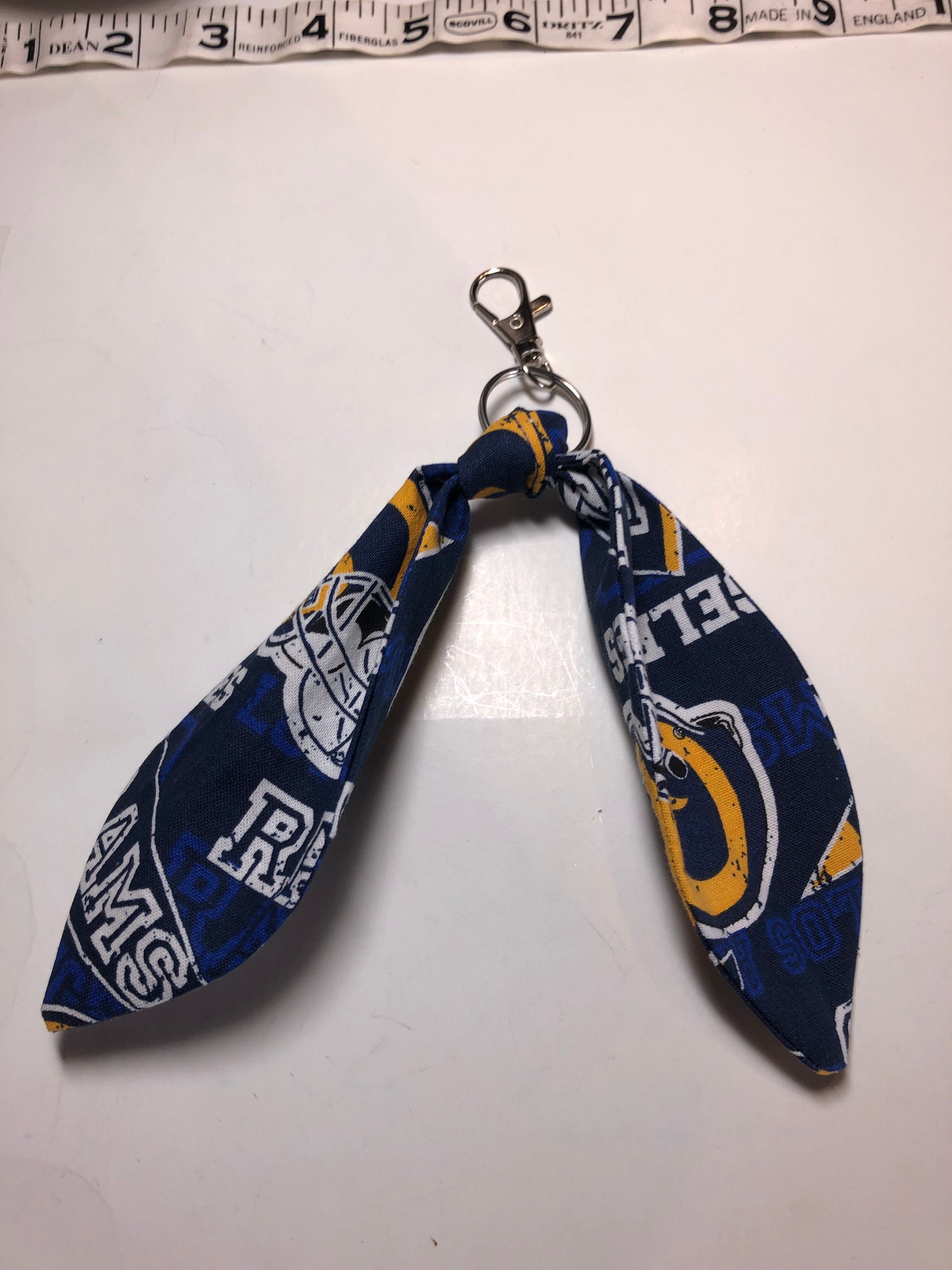 St. Louis Rams Key Chain with clip Keychain NFL - Sunset Key Chains