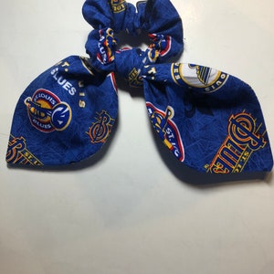St. Louis blues hair Scrunchy scarf