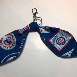 Chicago Cubs Key ring zipper charm jacket backpack handbag purse keychain