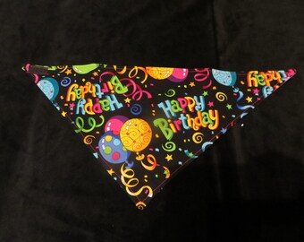 dog bandana-Pet Bandana-cat bandana-pet bandana-dog clothes-cat clothes-pet clothes-bandana-pet supplies-dog-cat-pet-Happy Birthday Bandana-
