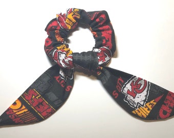 Hair Scrunchy Tail KC Chief Retro