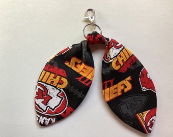 KC chiefs zipper charm backpacks handbags jackets key ring chain