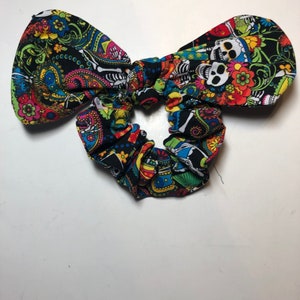 Scrunchy Day of the Dead Scrunchy bow