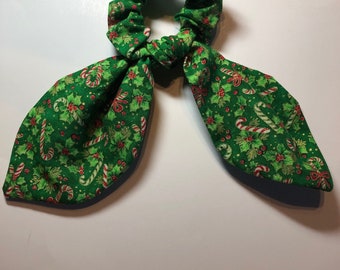 Christmas Scrunchy Hair Holiday  Scarf