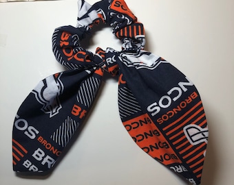 Hair Scrunchy Scarf Denver Broncos