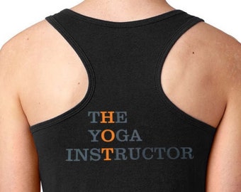 THE HOTYOGA INSTRUCTOR racer back Yoga Activewear Style 153  Cotton/Poly 60/40