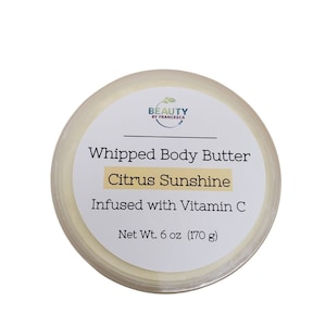Whipped Body Butter | Body Souffle | Whipped Mango, Shea & Kokum Butter | All Natural Body Butter | Citrus Scent