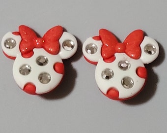 きらびやかなミニーマウスのシューチャーム