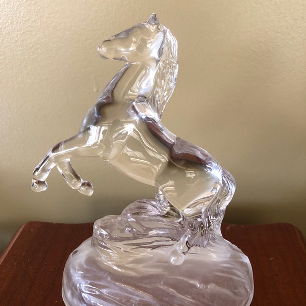 Glass Horse Figurine Etsy