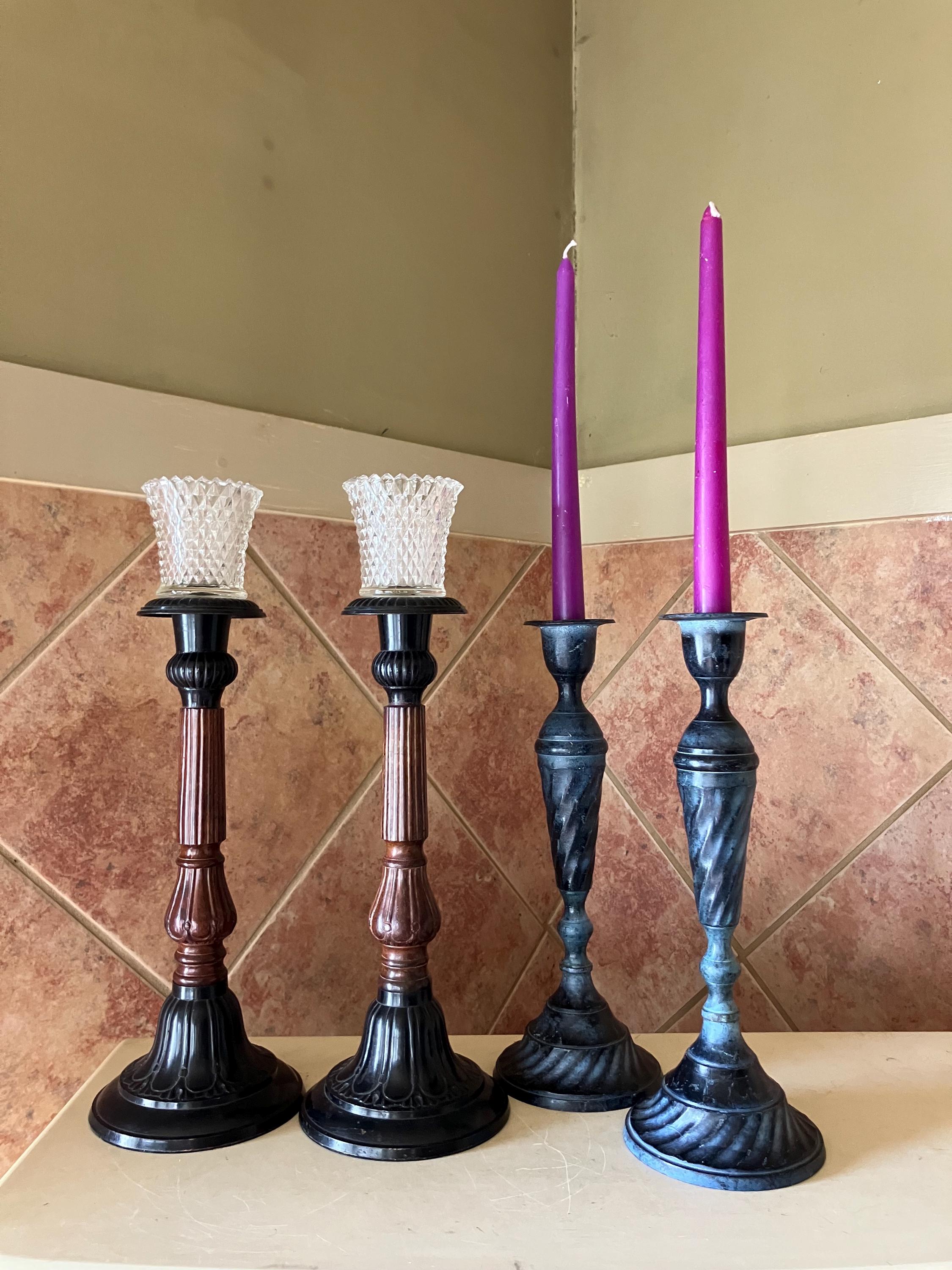 キャンドルカゴ　ローラアシュレイ Laura Ashley Candlesticks - Etsy