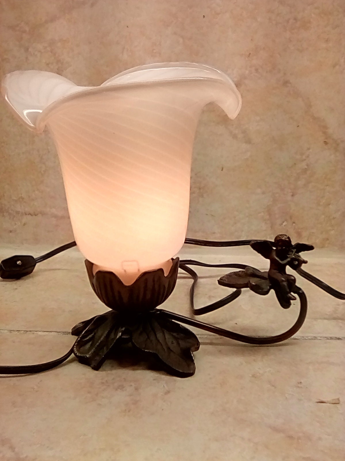 Tiffany angel lamp deals