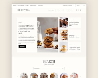 DOLCE VITA - Responsive Wordpress Blog Theme for Food and Recipe Bloggers - Kadence WP