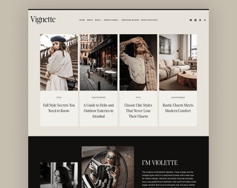 VIGNETTE - WordPress Blog for Lifestyle Bloggers & Influencers | Instant Download
