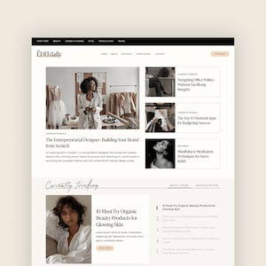 THE EDIT - Editorial Magazine Style WordPress Theme for Publishers, Bloggers, and Influencers - Kadence - Digital Download