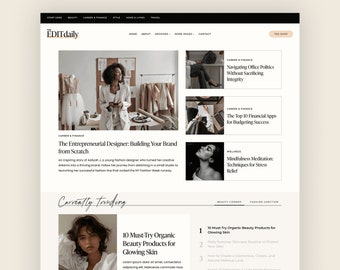 THE EDIT - Tema WordPress in stile rivista editoriale per editori, blogger e influencer - Kadence - Download digitale