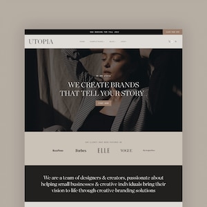 UTOPIA - Wordpress Blog Theme for Agencies and Creatives - Responsive Wordpress Theme - Kadence Child Theme - Instant Digital Download