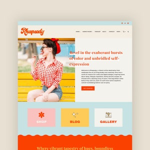 RHAPSODY - Wordpress Blog Theme for Bloggers and Influencers - Responsive Wordpress Theme - Kadence Child Theme - Instant Digital Download