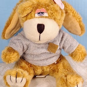 VHTF Vintage Shalom Brown Puppy Dog Plush Stuffed Animal Toy Collectible 8&quot;ish