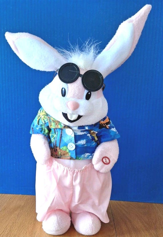 VTG 2000 Kids of America Crp Plush Animated Singing Hopping Bunny